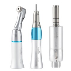 Dental Straight Latch Contra angle handpiece Air motor External Water Spray 2/4H