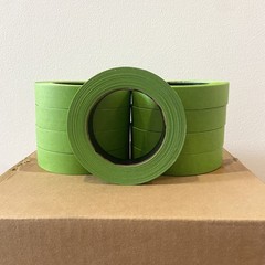 48 Rolls 1″ X 60 Yards Green Painters Masking Tape Quick Ship USA Made BLEMS