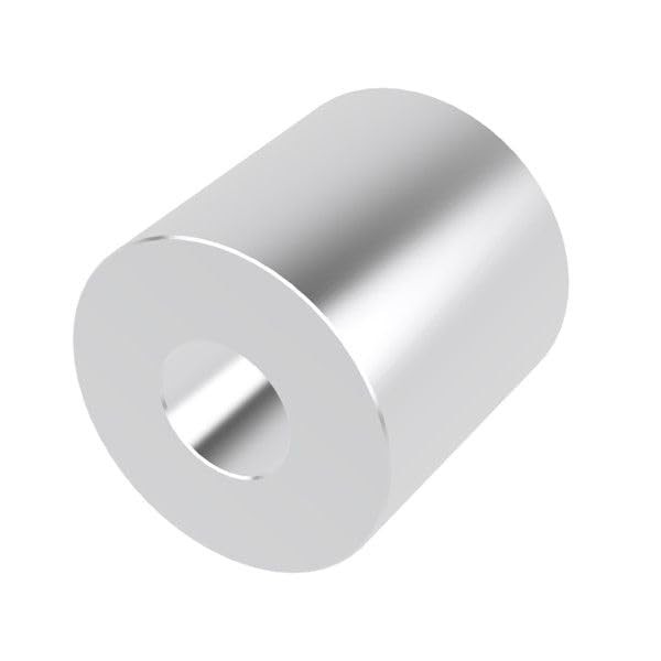 Aluminum Spacer 1″ OD x 3/8″ ID x Choose Your Length, Round Spacer Unthreaded St