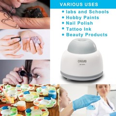 Compact Touch Mixer for Acrylic Paints and Lab Applications with Anti-Slip Base