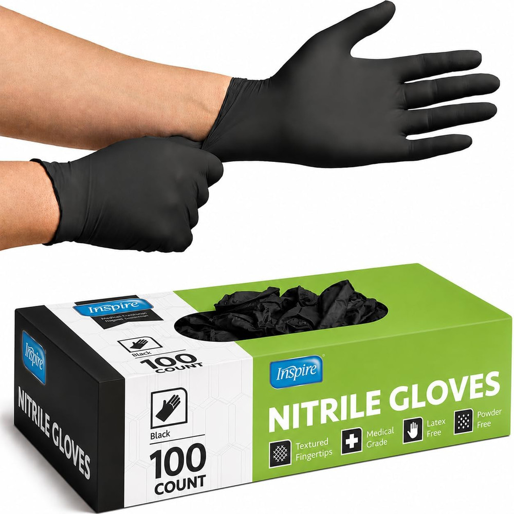 Black Nitrile Disposable Gloves 4.5 Nitrile Disposable Safety Medical Cooking