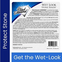 Wet Look Natural Stone Sealer – 4oz Gloss Protection for Interior & Exterior
