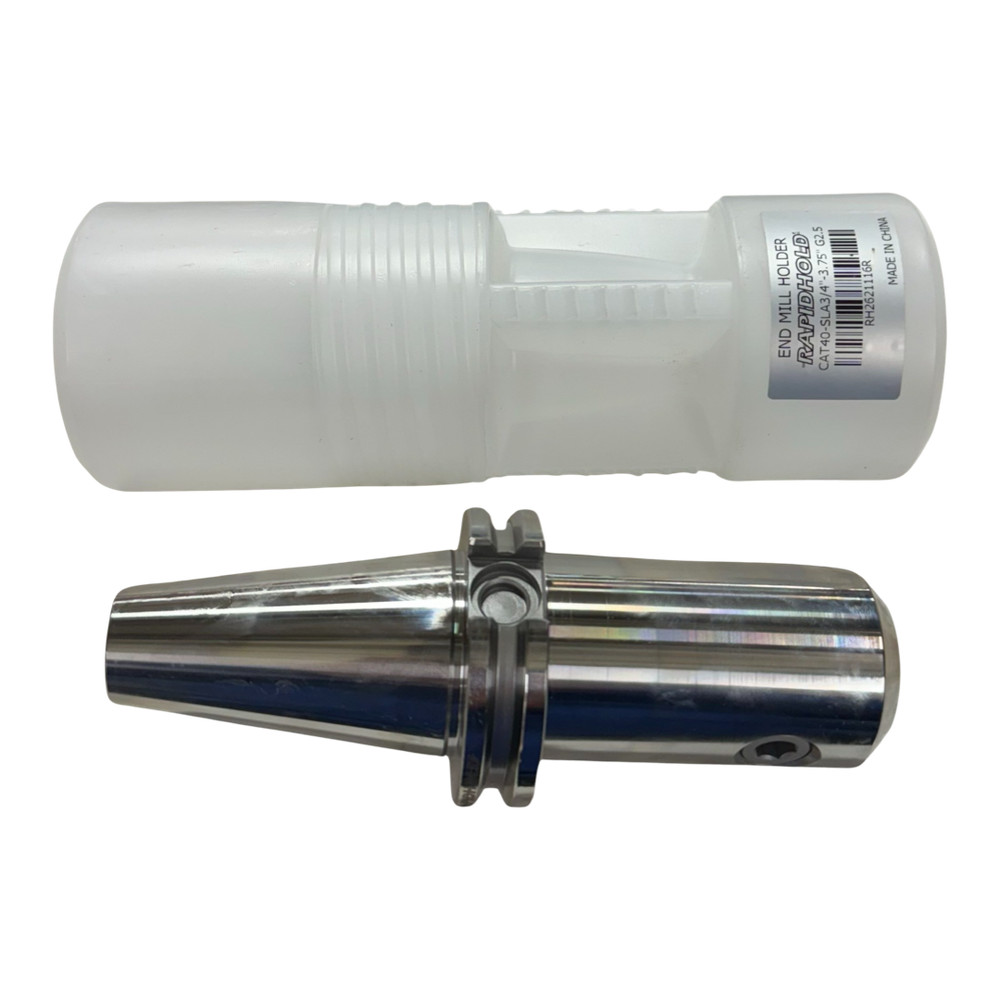 RapidHold CAT40-SLA End Mill Holder 3/4″ Diameter 4.375″ Protruding G2.5