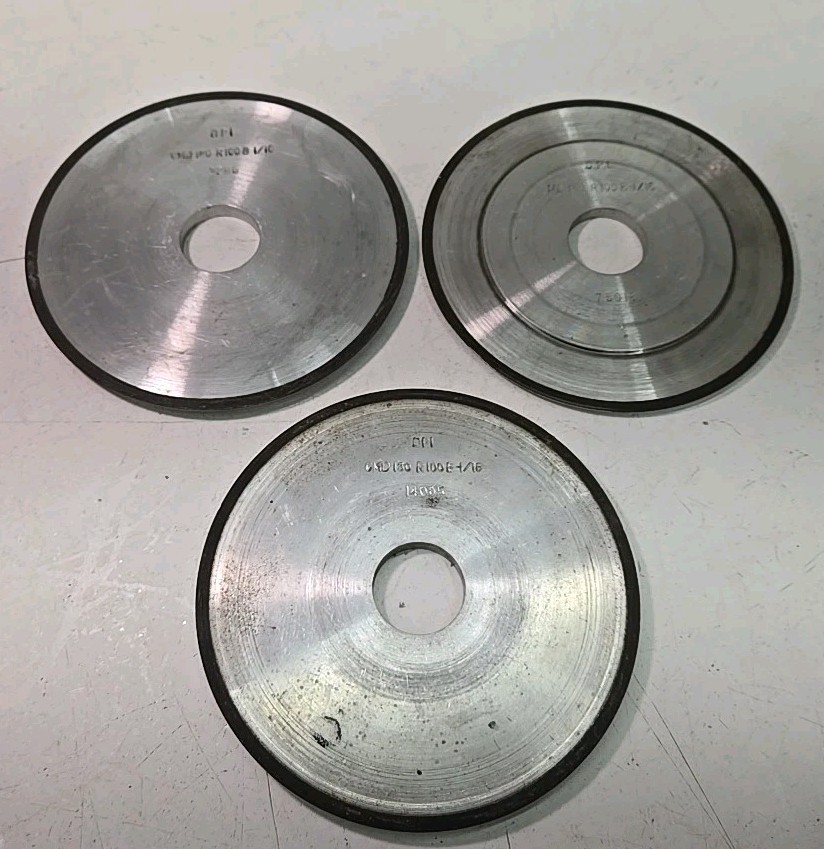 Lot of 3-DPI Diamond 6 “x 1.25” Type 12-Dish Diamond Grinding Wheel-USA-BB