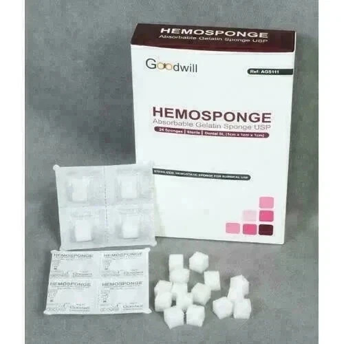DENTAL HEMOSPONGE ABSORBABLE GELATIN SPONGE STERILE SPONG free shipping ( fast )