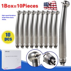 4 Hole Dental High Speed Handpiece Large Head Single Water Spray Air Turbine 10