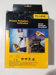 Fluke 9040 3 Phase Rotation Indicator No Battery Required New Clear LCD display