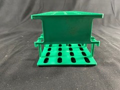 VWR 4×10 Place Nylon Test Tube Rack For 20mm Tubes Green Stackable 89215-780