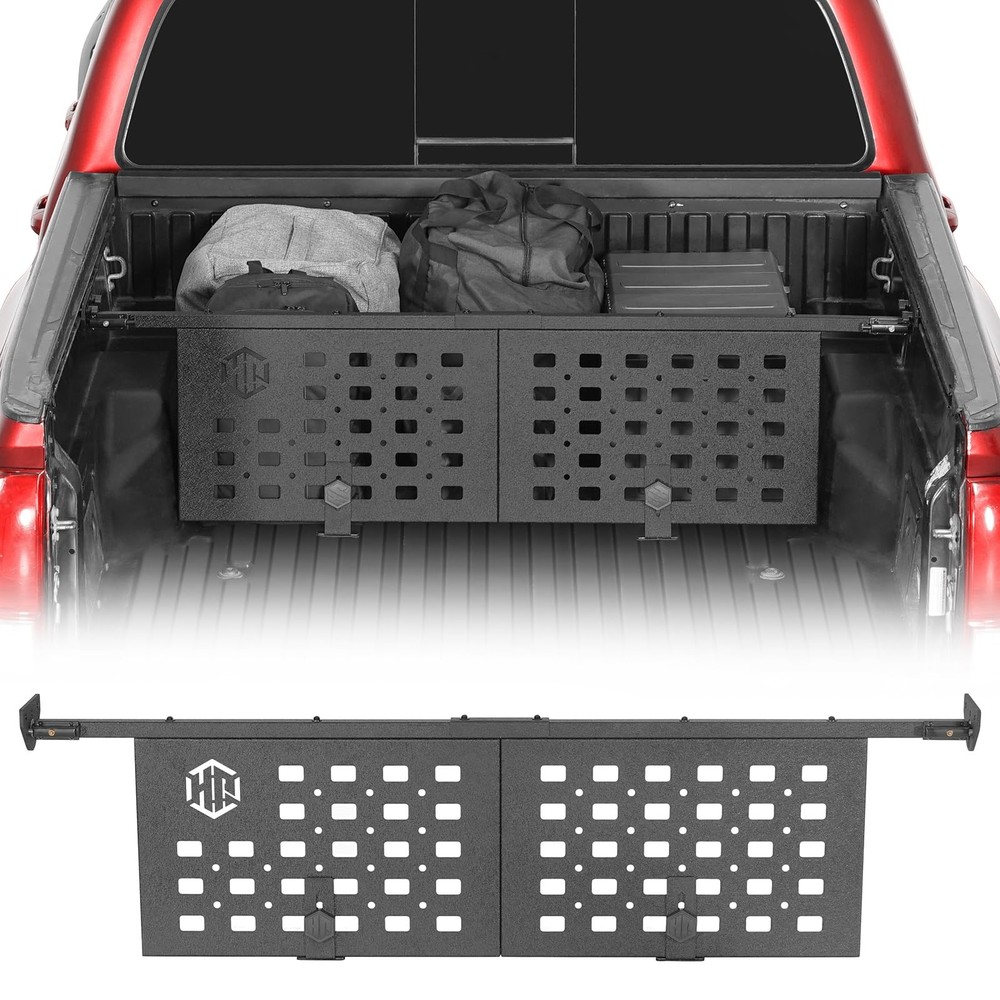 Truck Bed Divider MOLLE Panel Adjustable Quick-Lock 05-23 Tacoma No-Drill
