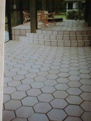 3 HEXAGON SLATE TEXTURE CONCRETE FLOOR TILE MOLDS 12×12 CRAFT TILES @ $0.30 EACH