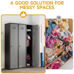 Metal Storage Cabinet Metal Locker with Door For Employees Office School Gym