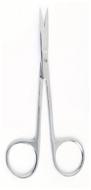 Set of 12 IRIS Scissors, 4.1/2″, Curved, Sharp/Sharp Points, Premium Stainless