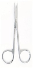 Set of 12 IRIS Scissors, 4.1/2″, Curved, Sharp/Sharp Points, Premium Stainless