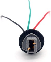 Pair Grey OE-Spec 3-Wire 7443 7444 T20 Taillight Tail/Brake Light Bulb Plug Adap