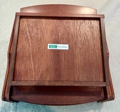 Vintage Ligna Furniture Wooden Desk Organizer with Drawer – Made in Indonesia