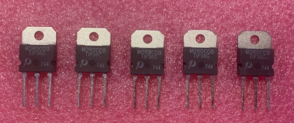 US Stock 5pcs TIP36C SOT-93 PNP 25A 100V Power Transistor Power Innovation