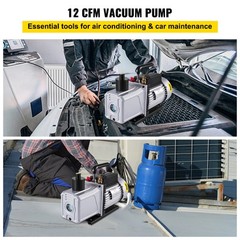 12CFM Vacuum Pump Single Stage Ultimate 3PA rotary vane 110V/60HZ ACTIVE DEMAND