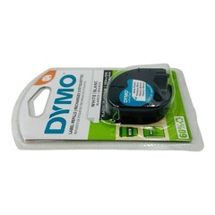 Lot of 4 Dymo LT White Plastic Label Refills 1/2″ x 13′ Dymo LetraTag 91331