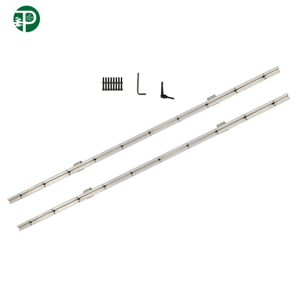 For DIY 2Pcs SBR12-1500mm Linear Shaft Rail,4× SBR12UU Square Type Bearings