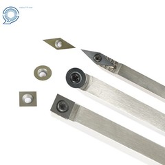 3 Piece Set Carbide Woodturning Tool Mini Size Diamond Shape Round & Square Tool