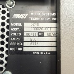 Vintage Floppy Disk Duplicator Media Systems Technology MST 5248 1980s Raytheon