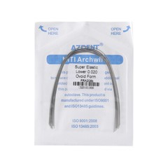 AZDENT Dental ortodónico alambre de arco Ni-Ti redondo rectangular natural Ovoid
