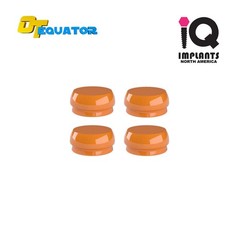 IQ EQUATOR Retentive Caps Rescue Size 2.2mm Elastic, Orange 0.35kg/0.8lbs (4Pk)
