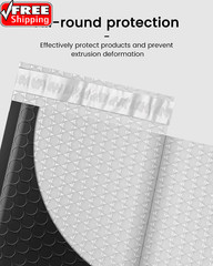 Black Bubble Mailers 4X8 Inches 50 Pack, Usable Size 4X7″ Bubble Envelopes for S