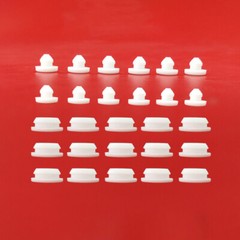 White Silicone Rubber Hole Plugs Snap-on Blanking End Caps Seal Stopper 2.5-14mm