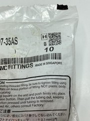 2 Packs Of 10 KQ2H07-35AS 4E1-5RD Brass Tube Fitting with Sealant Male Connector