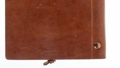 Borlino Italy Customized/Branded Journal for Justice HQ Leather 8.5x6in USED