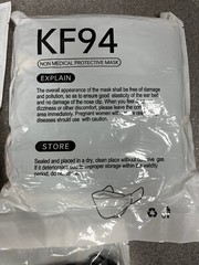 60pcs KF94 Protective Face Mask Adult Multicolor Non-Medical