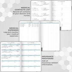 Clever Fox Medical Planner Diary Notebook Wellness Logbook Lasts 3 Months