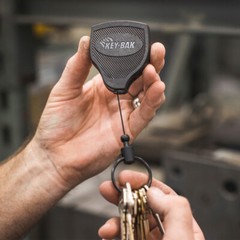 S48K by Key-Bak – Super 48 Heavy Duty Retractable Key Reel with Kevlar Cord