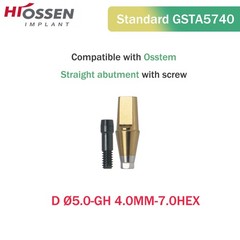 US 17° Angulated & Straight Transfer Abutment Fit Osstem/Hiossen Hex Titanium