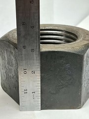 3″-4 Heavy Hex Nuts Grade 2 (4-1/2″ wide x 3″ thick) Large Huge 3-4 (9.2 LBS/EA)