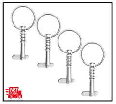4 Pcs 1/4 Quick Release Pins Marine Grade 316 Stainless Steel Bimini Top Pins