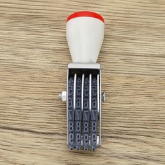 4 Digits Adjustable Number Stamp Roller Symbol Office Date Stamp Digital Rubb…