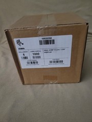 NEW Zebra Labels ZEBRA 2″ X 1.25″ DT 8000D 10025358 6 Rolls of 1000 Labels
