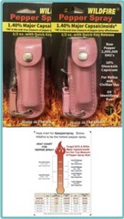 2 WILDFIRE Pepper Spray POCKET POLICE Self Defense Women Safety SECURITY KEYRING