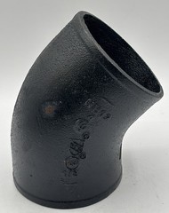 Charlotte 4″ No Hub Cast Iron 45° Elbow