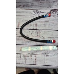 20 Inch Braided Fuel Line Hose with Red Blue AN Fittings and Seals NEW