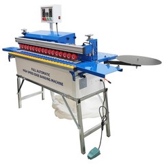 Electric Woodworking Automatic Curved Straight Line Edge Banding Machine 110V