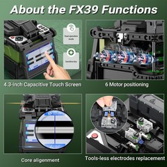Komshine QX65 PON OTDR 1310/1550/1625nm 32/30/28dB ,FX39 Low Loss Fusion Splicer