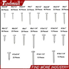 550Pcs 304 Stainless Steel Wood Screws Assortment Kit Phillips #4#6#8#10#12