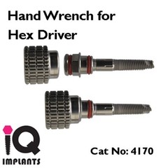Hand Wrench for Hex Drivers and IQ Implants Mount Dental Prosthetic Surgery Lab