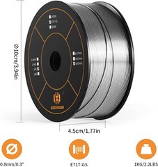 1kg 0.8mm Flux Core Welding Wire Low Spatter for MIG Welding & Steel Fabrication