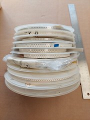 lot of 10 surface mount 0603 capacitor reels, various values