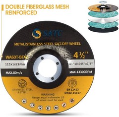 25 Pack 4-1/2″ Cut Off Wheels Depressed Center Angle Grinder Metal Cutting Disc