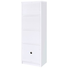 Coaster Laughlin 3-Shelf Engineered Wood Media Tower in White